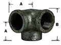 BG Malleable Side Outlet Elbow Diagram